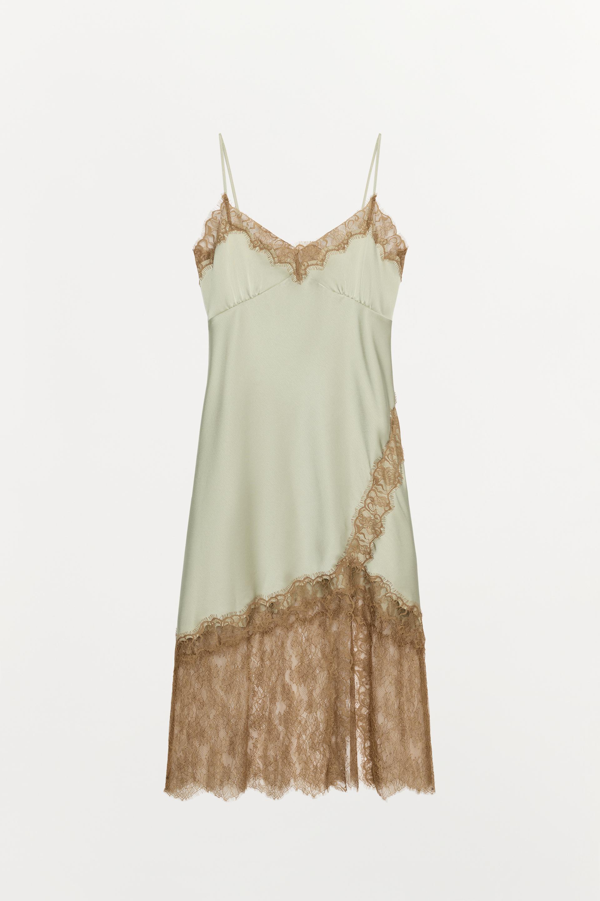 ZW COLLECTION LACE SLIP DRESS by ZARA