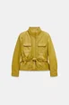 ZW COLLECTION LEATHER BELTED JACKET by ZARA