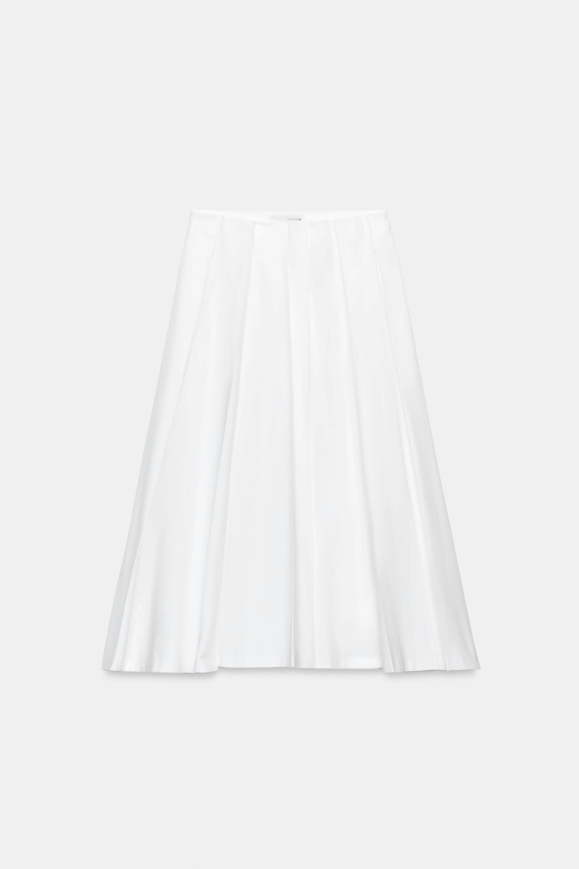 ZW COLLECTION LIMITED EDITION ASYMMETRIC POPLIN SKIRT by ZARA