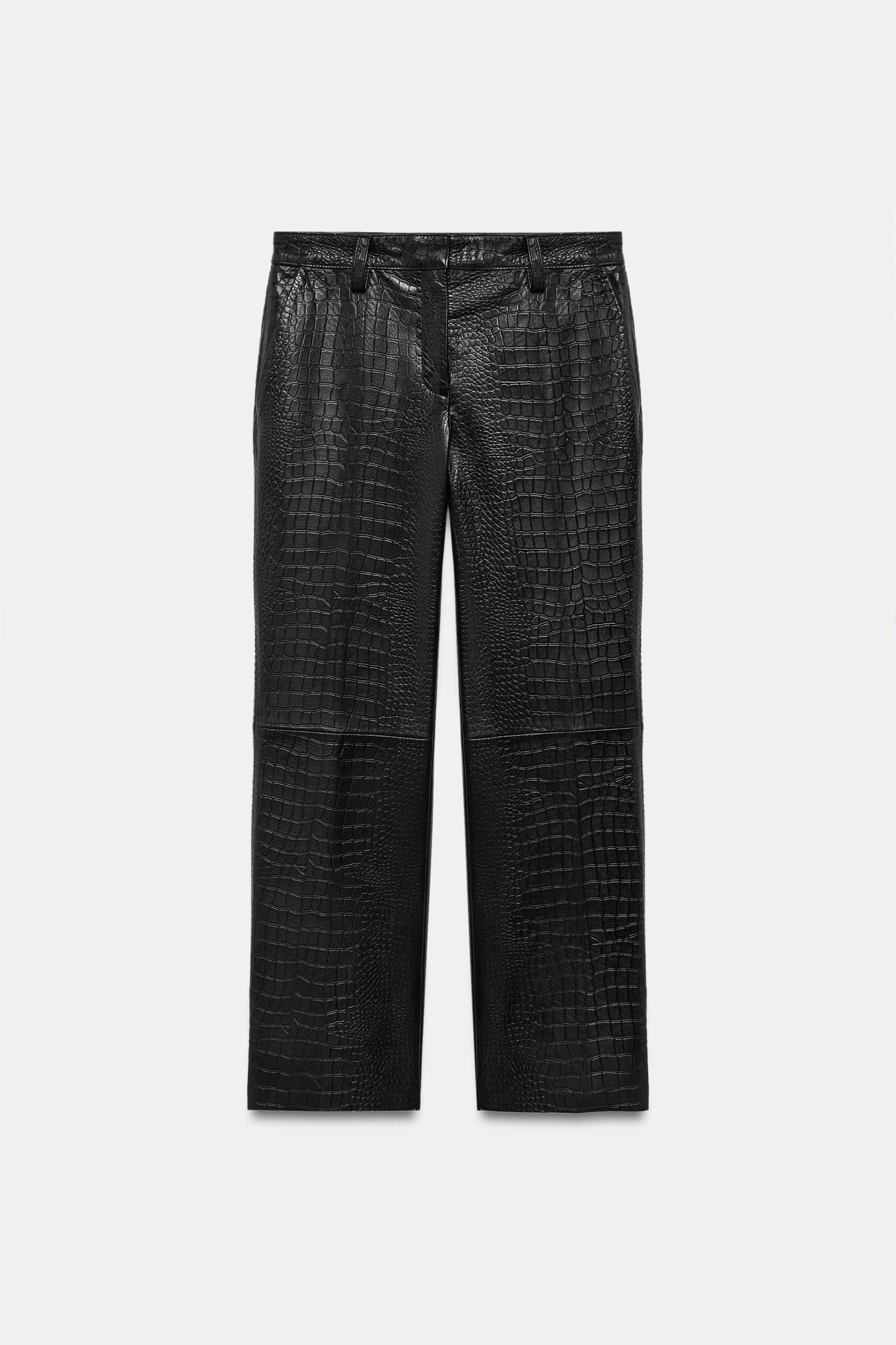 ZW COLLECTION LIMITED EDITION COCO LEATHER PANTS by ZARA