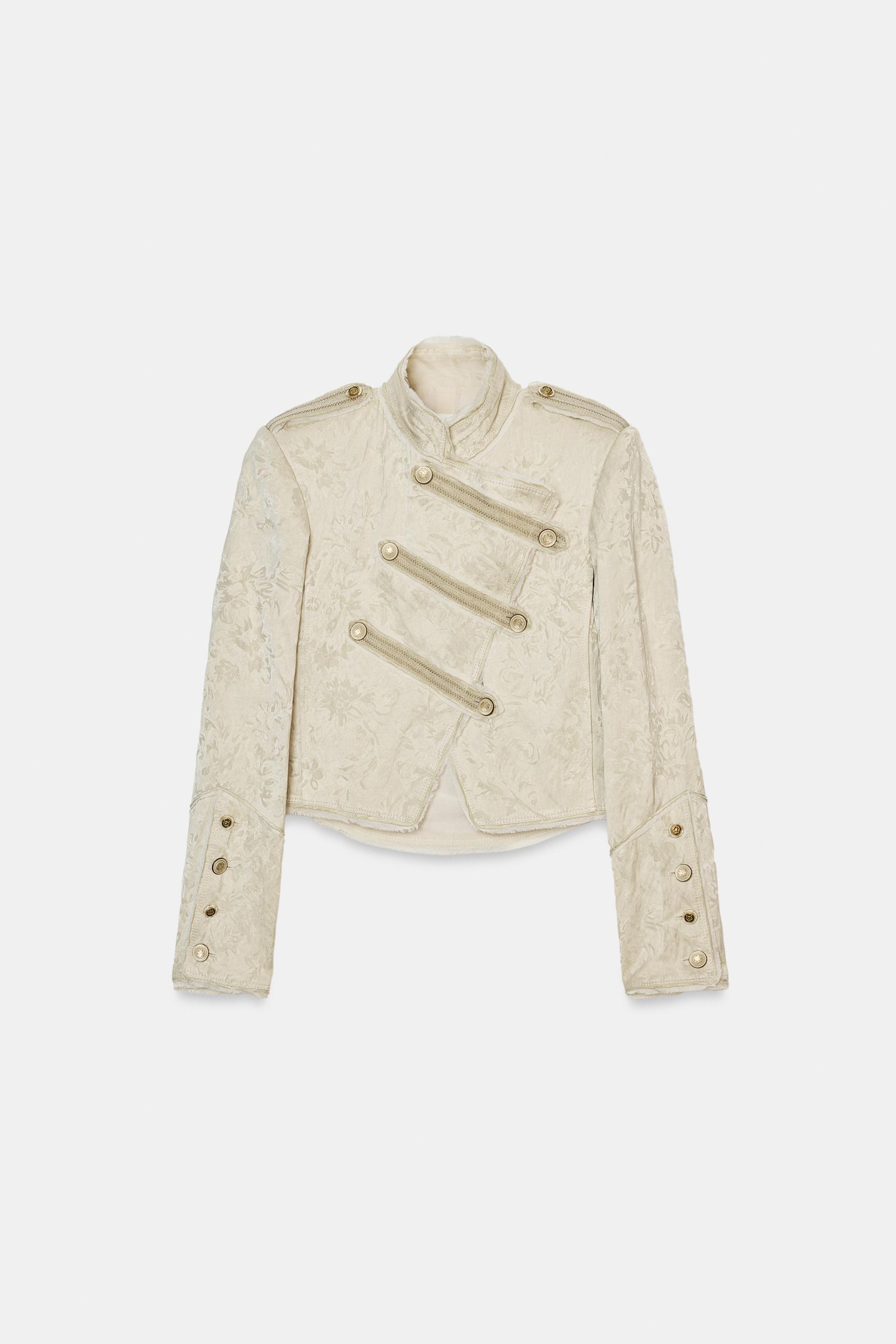 ZW COLLECTION LIMITED EDITION JACQUARD CROPPED JACKET by ZARA