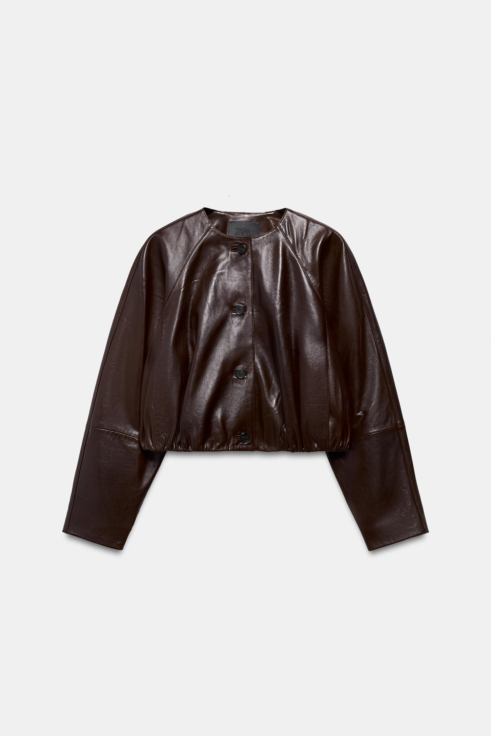 ZW COLLECTION LIMITED EDITION LEATHER JACKET by ZARA