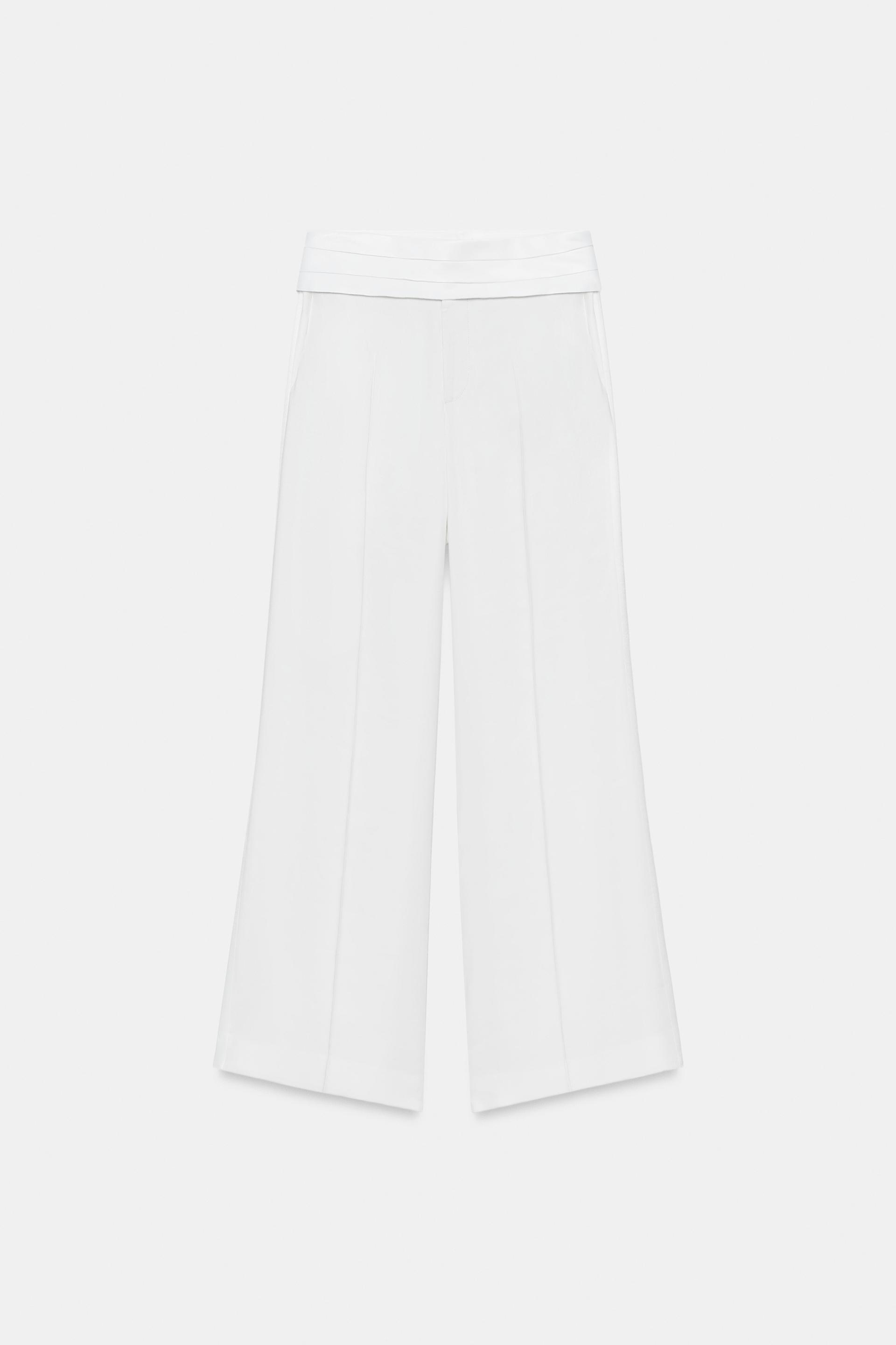 ZW COLLECTION LINEN BLEND CULOTTES by ZARA