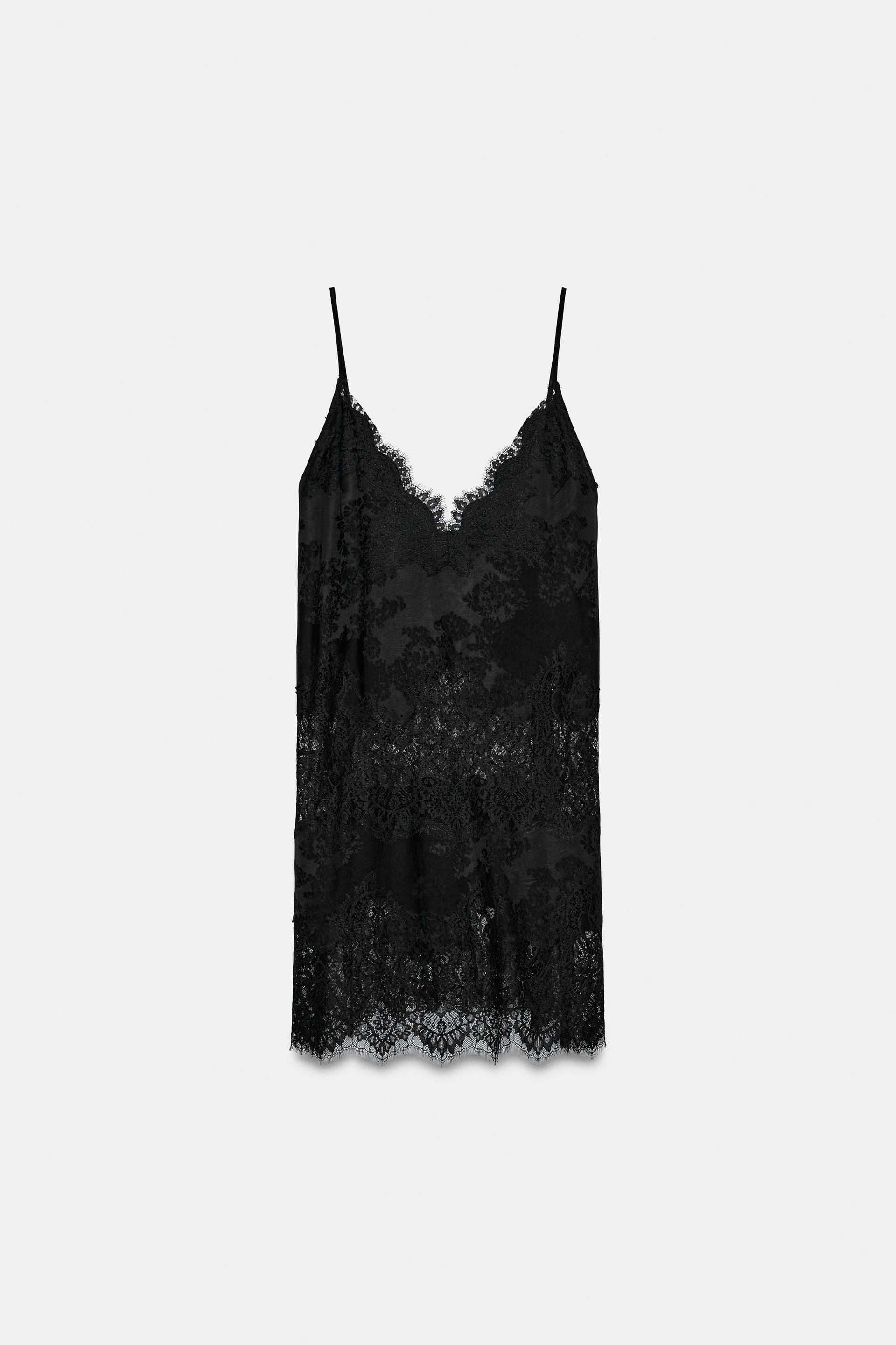 ZW COLLECTION LONG LACE TOP by ZARA