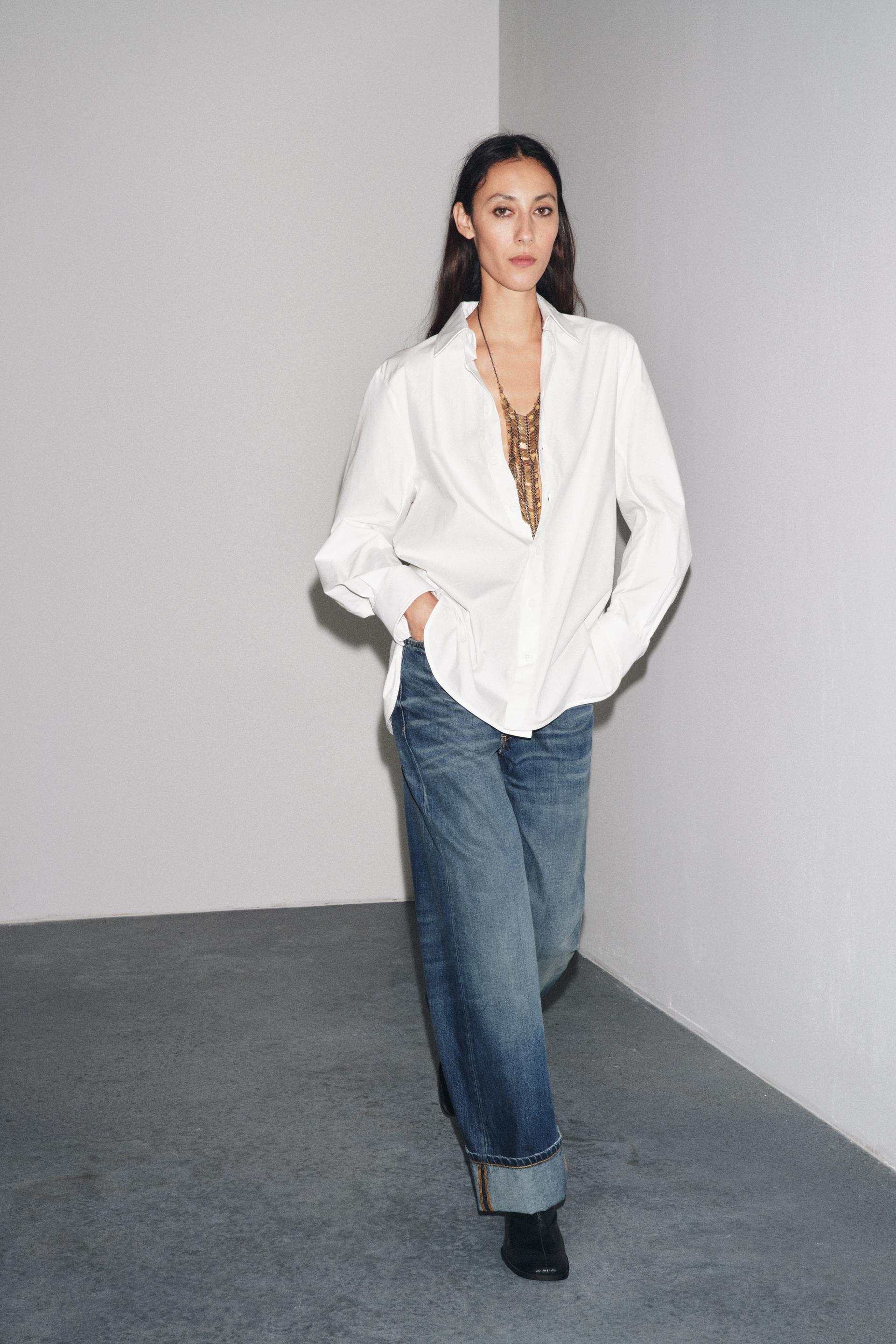 ZW COLLECTION LOW-RISE BAGGY JEANS by ZARA