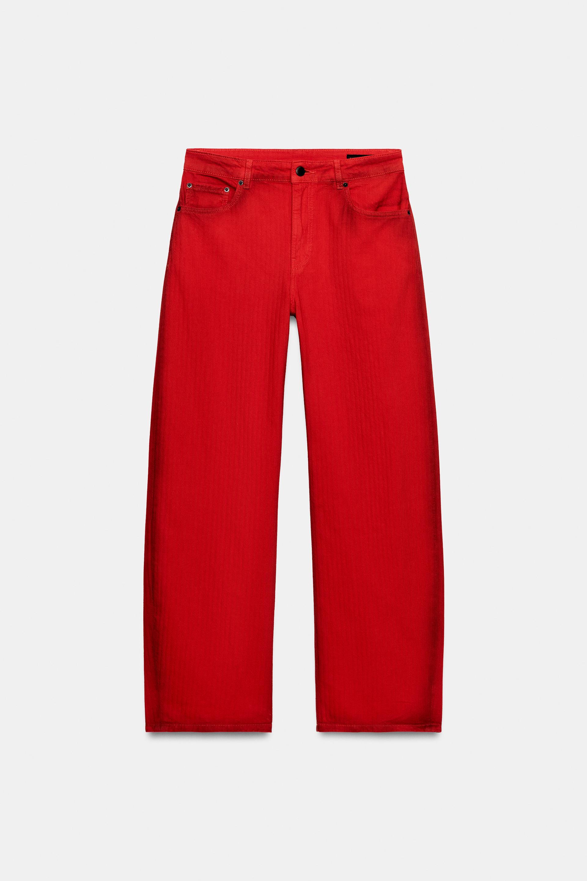 ZW COLLECTION LOW RISE WIDE LEG JEANS by ZARA