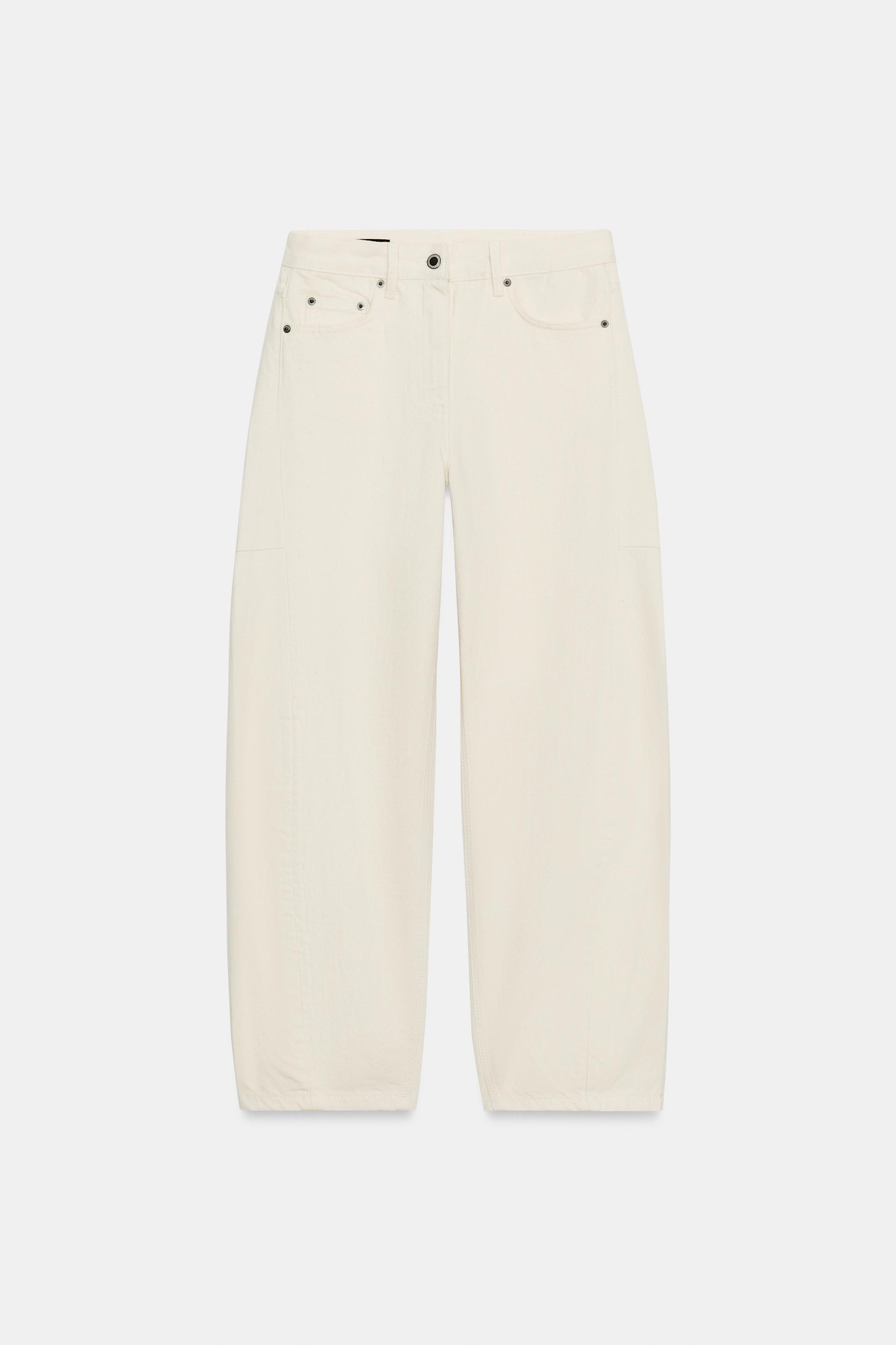 ZW COLLECTION MID-RISE ANKLE BALLOON JEANS by ZARA