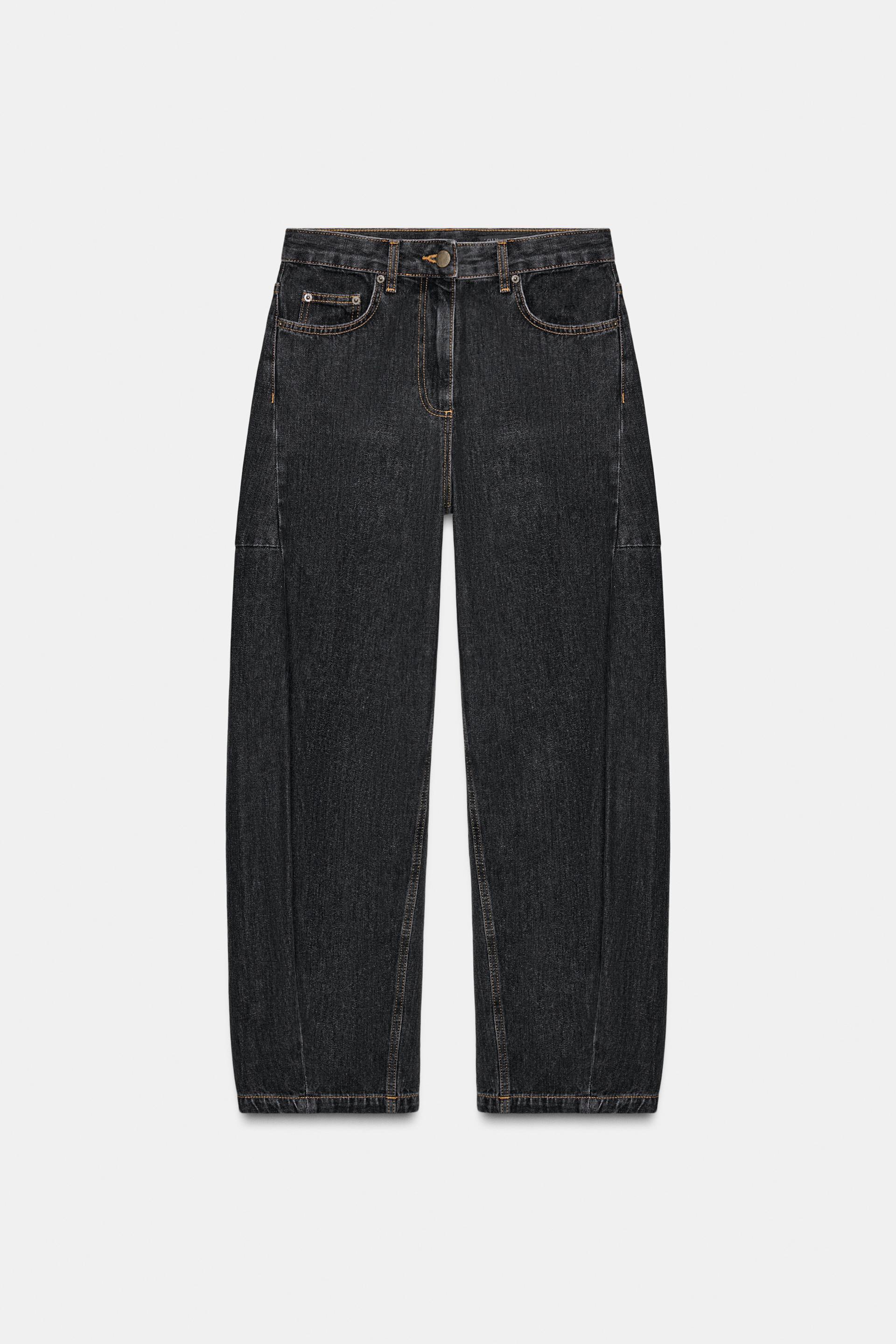ZW COLLECTION MID-RISE ANKLE BALLOON JEANS by ZARA