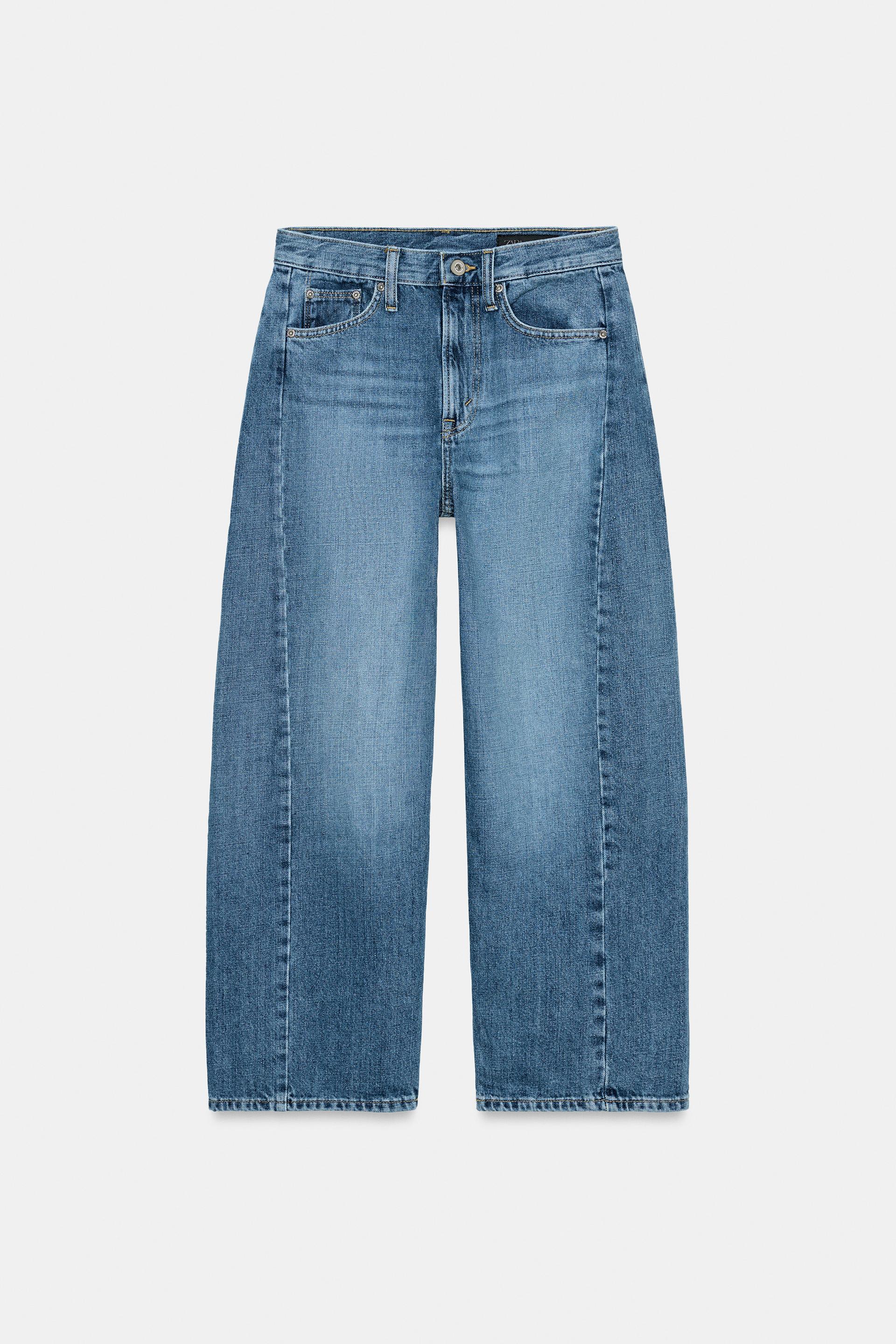 ZW COLLECTION MID-RISE ANKLE RELAXED JEANS by ZARA