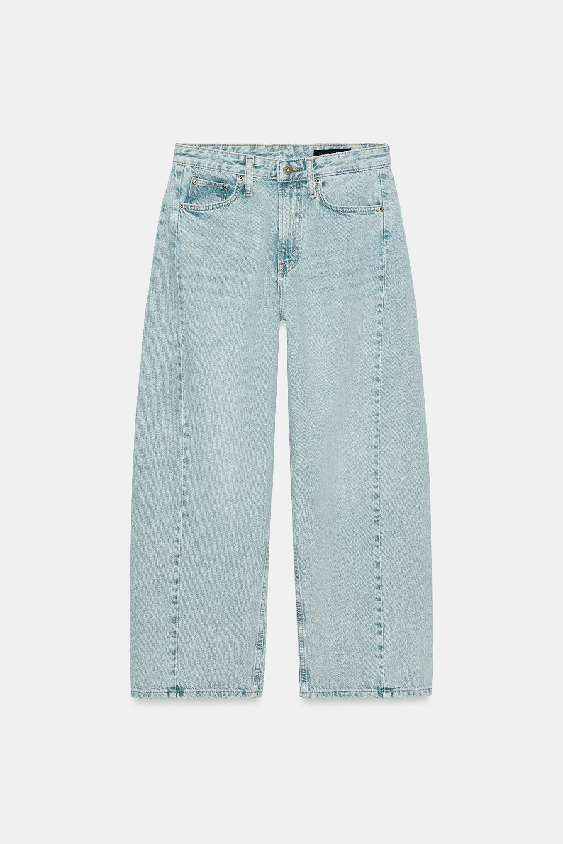 ZW COLLECTION MID-RISE ANKLE RELAXED JEANS by ZARA