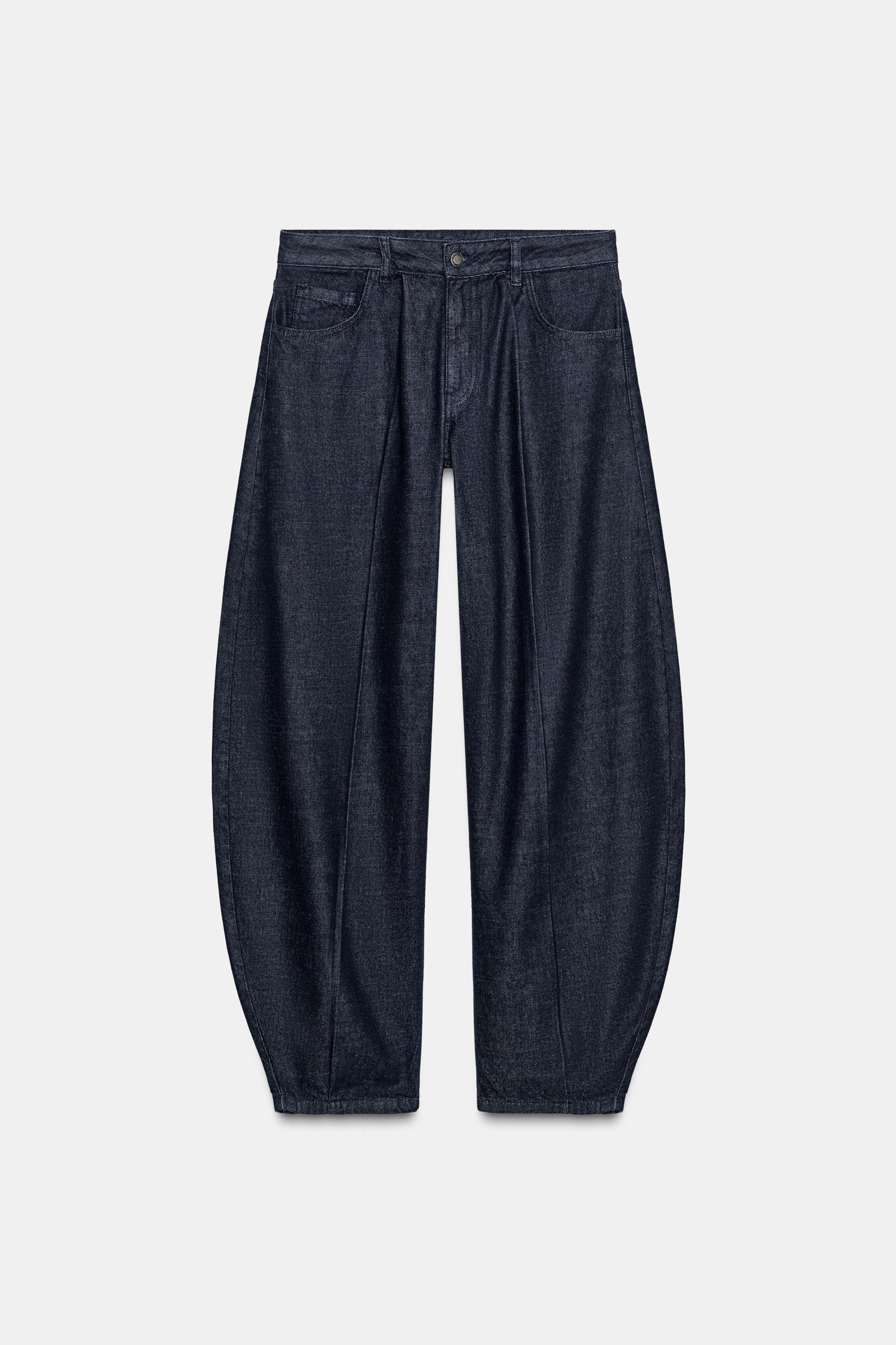 ZW COLLECTION MID-RISE BALLOON JEANS by ZARA