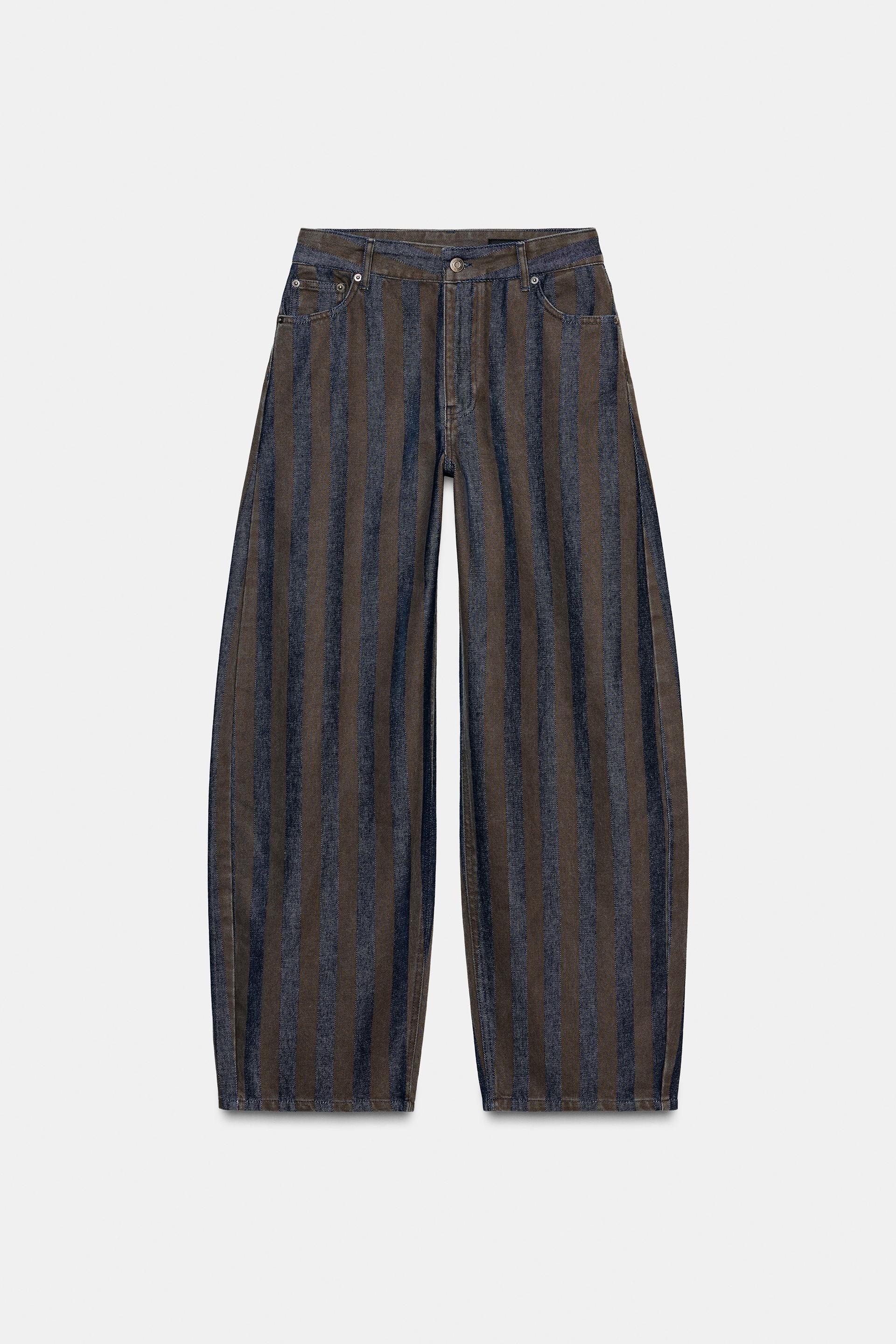 ZW COLLECTION MID-RISE BARREL LEG JEANS by ZARA
