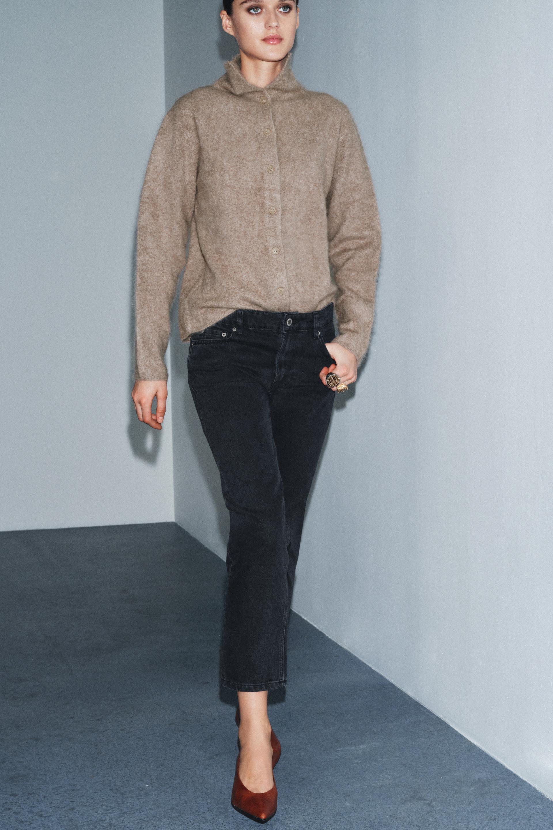 ZW COLLECTION MID-RISE CIGARETTE JEANS by ZARA