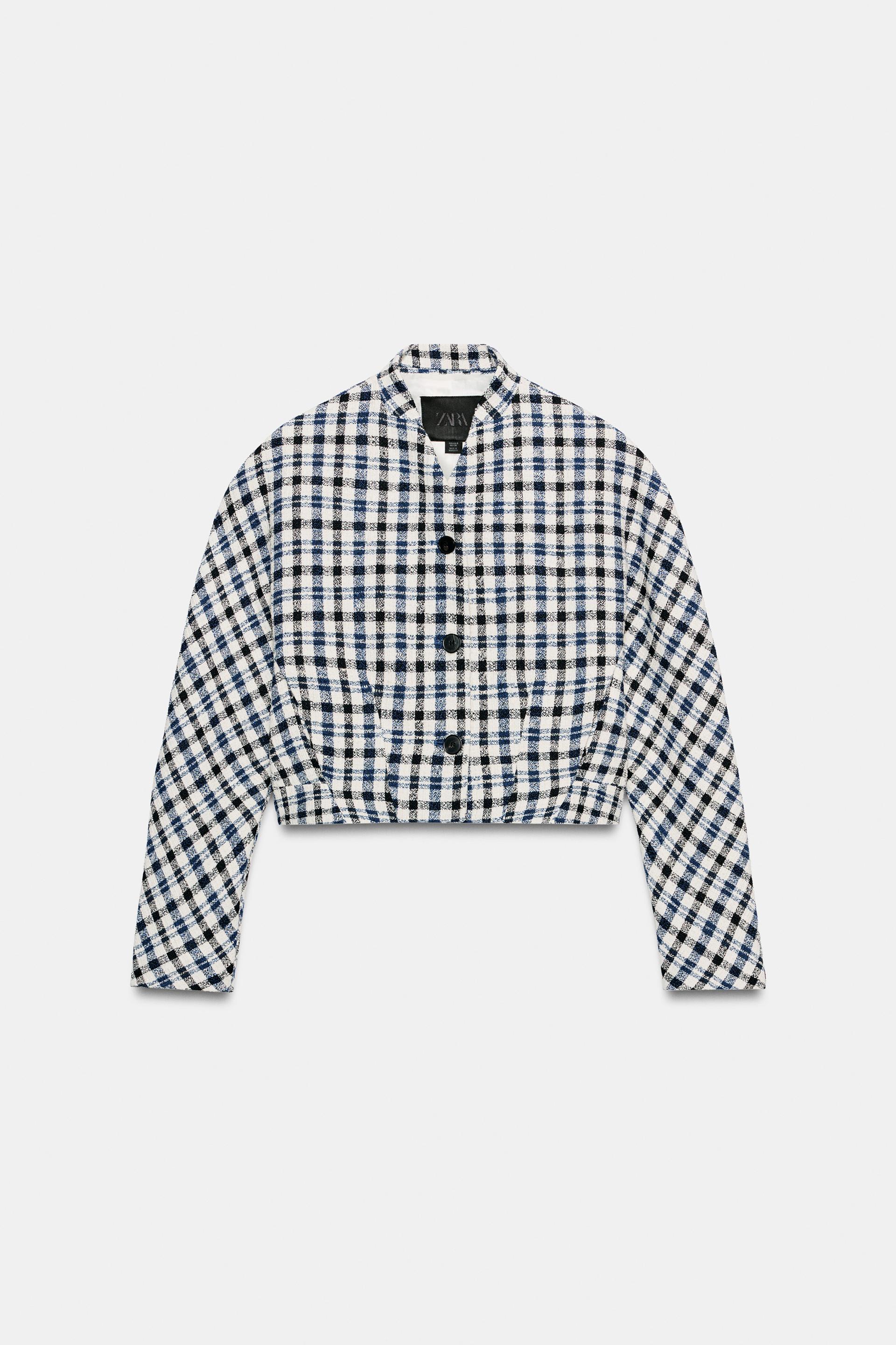 ZW COLLECTION PLAID JACKET by ZARA