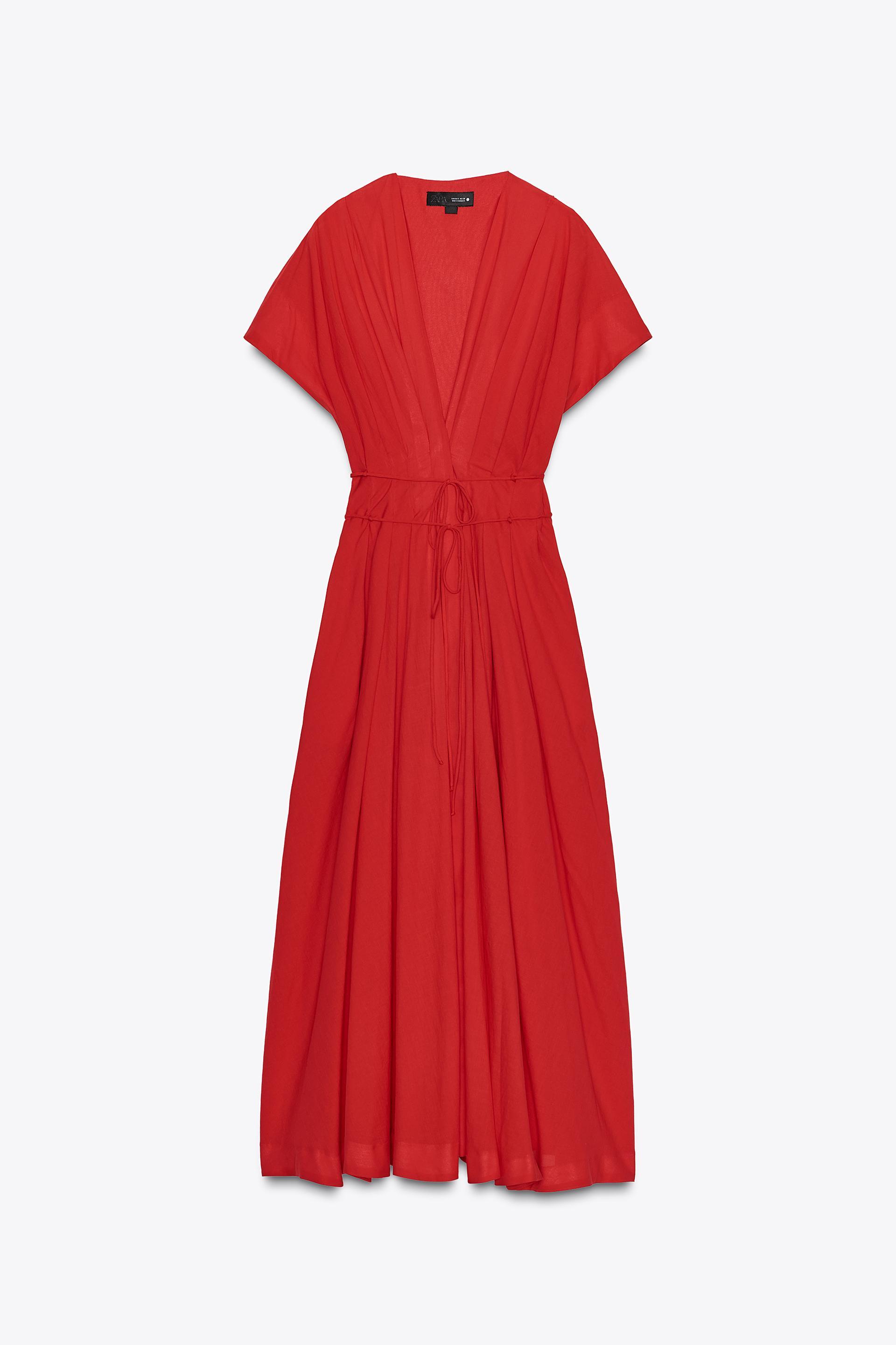 ZW COLLECTION PLEATED MIDI DRESS by ZARA