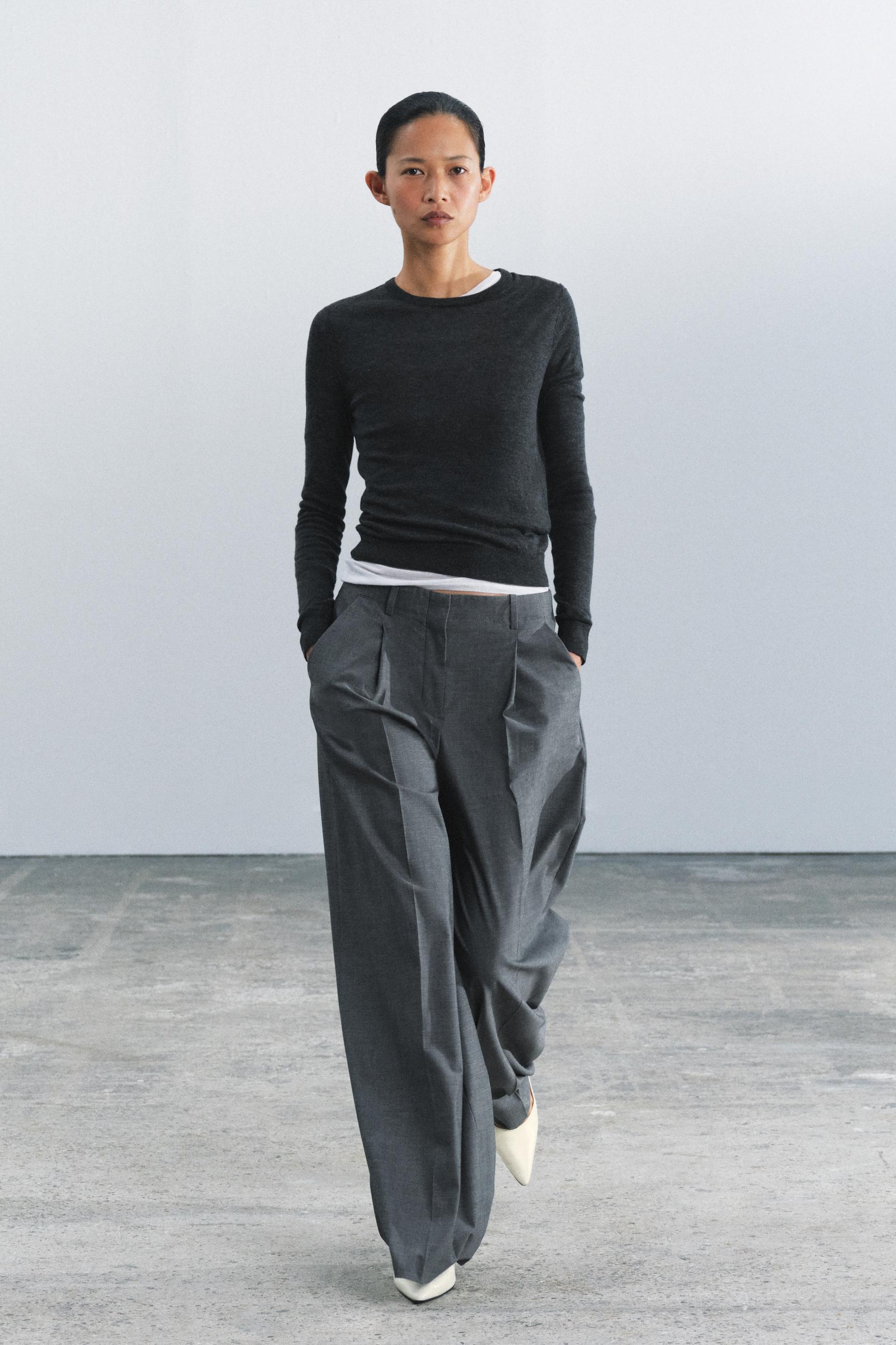 ZW COLLECTION PLEATED PANTS by ZARA