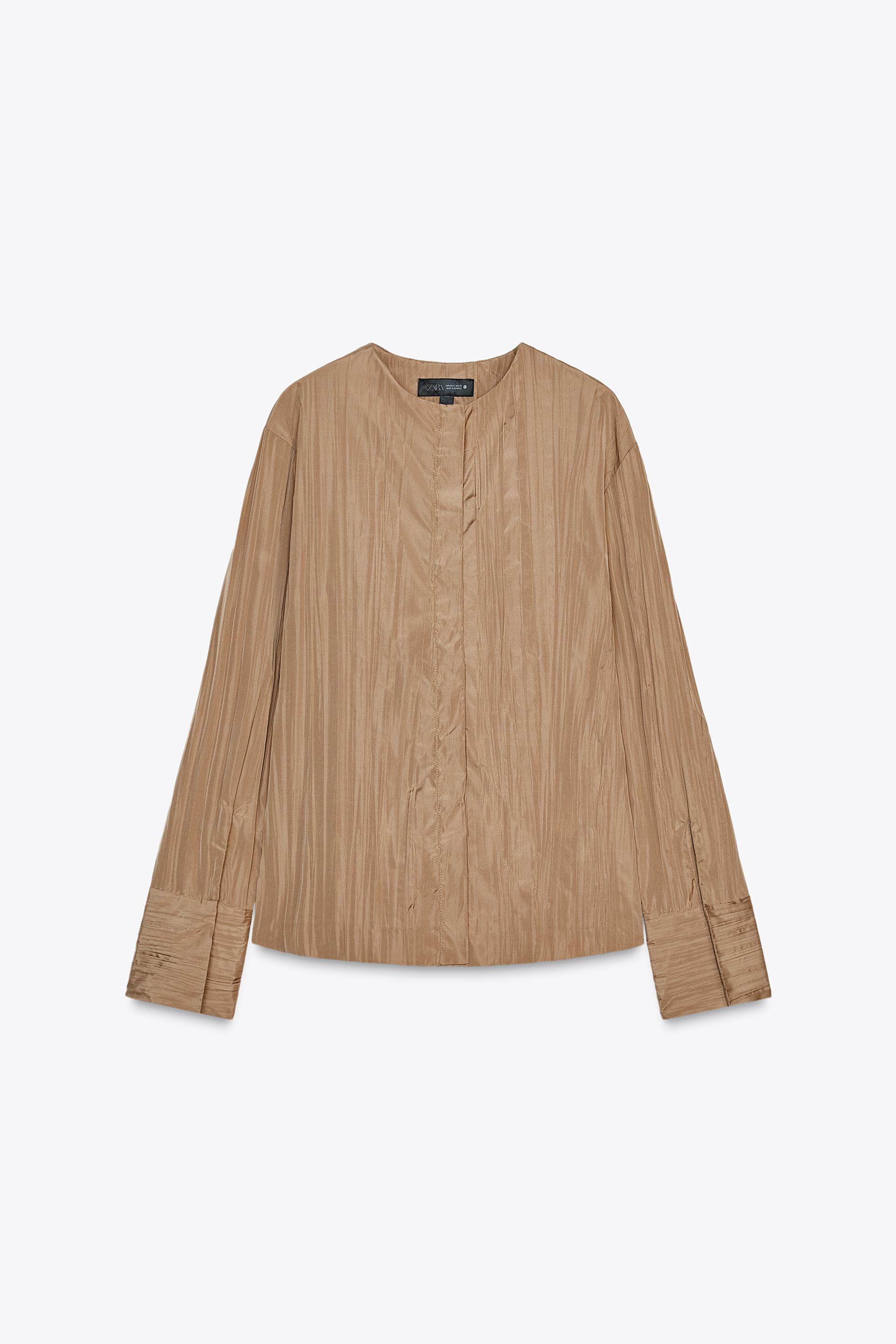 ZW COLLECTION PLEATED SHIRT by ZARA