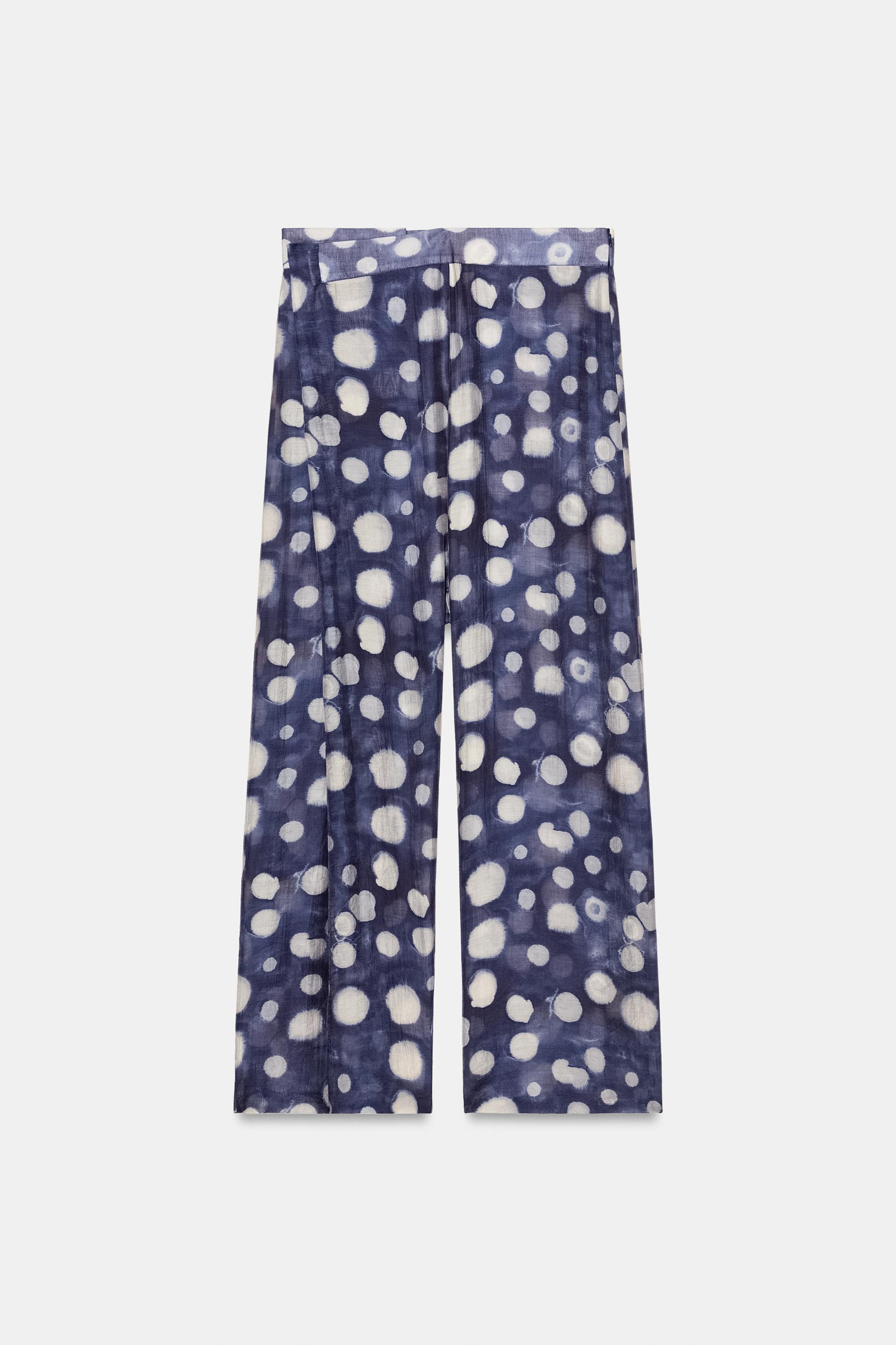 ZW COLLECTION POLKA DOT PANTS by ZARA