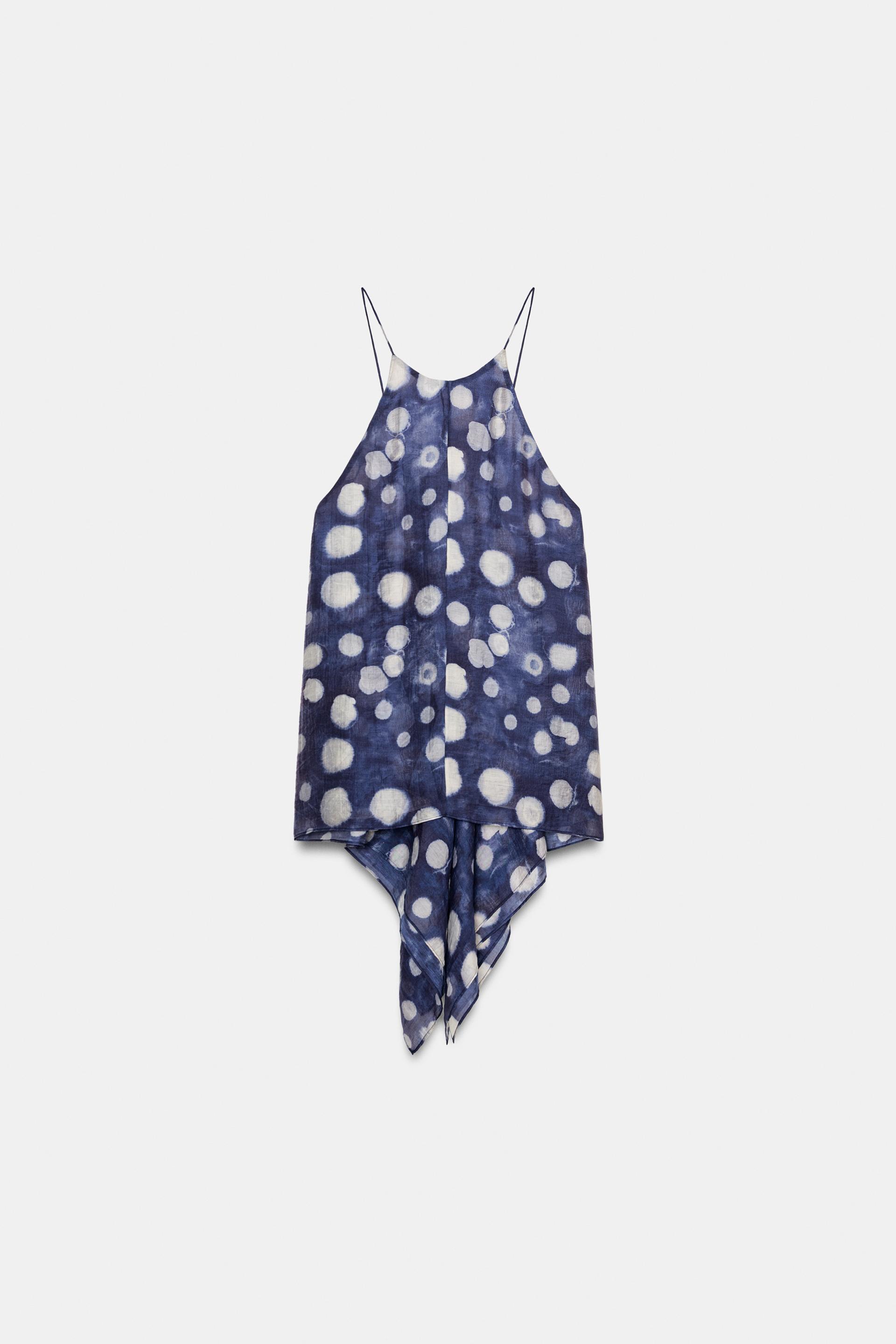 ZW COLLECTION POLKA DOT TOP by ZARA