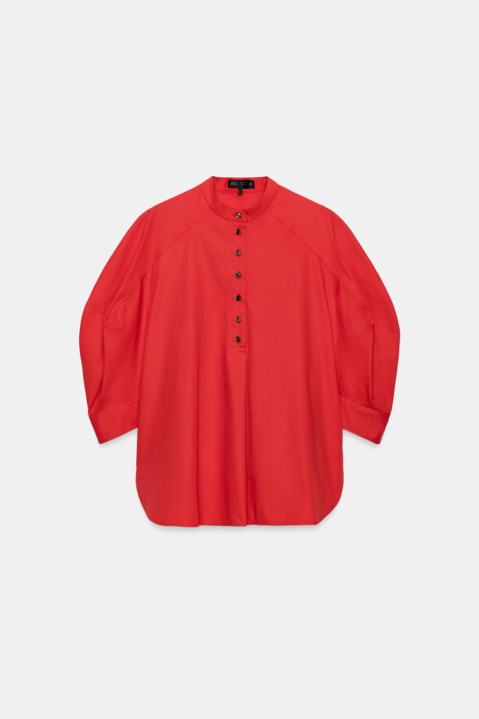 ZW COLLECTION PUFF SLEEVE SHIRT by ZARA