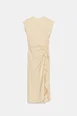ZW COLLECTION RUFFLED MIDI DRESS by ZARA