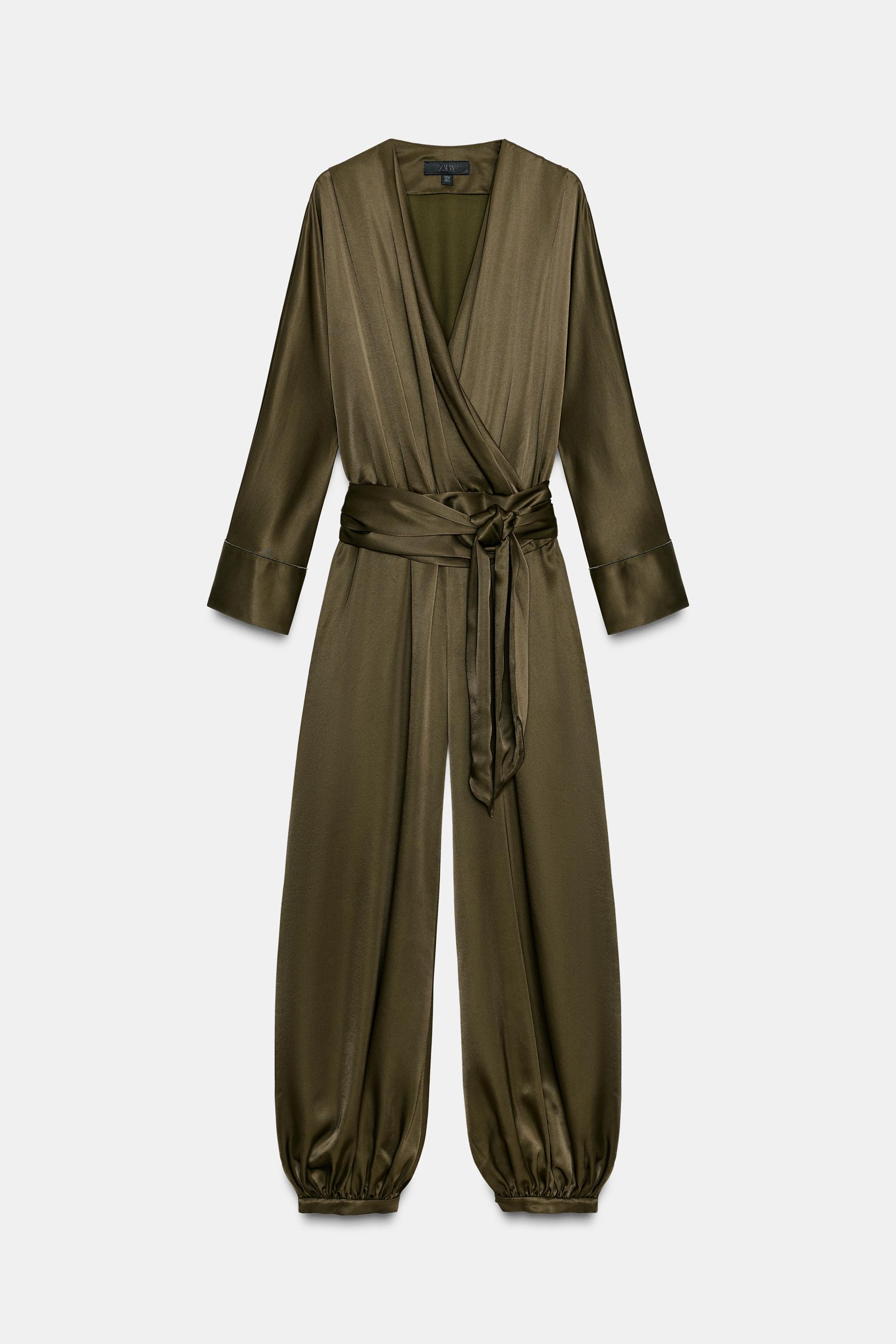 ZW COLLECTION SATIN EFFECT BLOOMER JUMPSUIT by ZARA