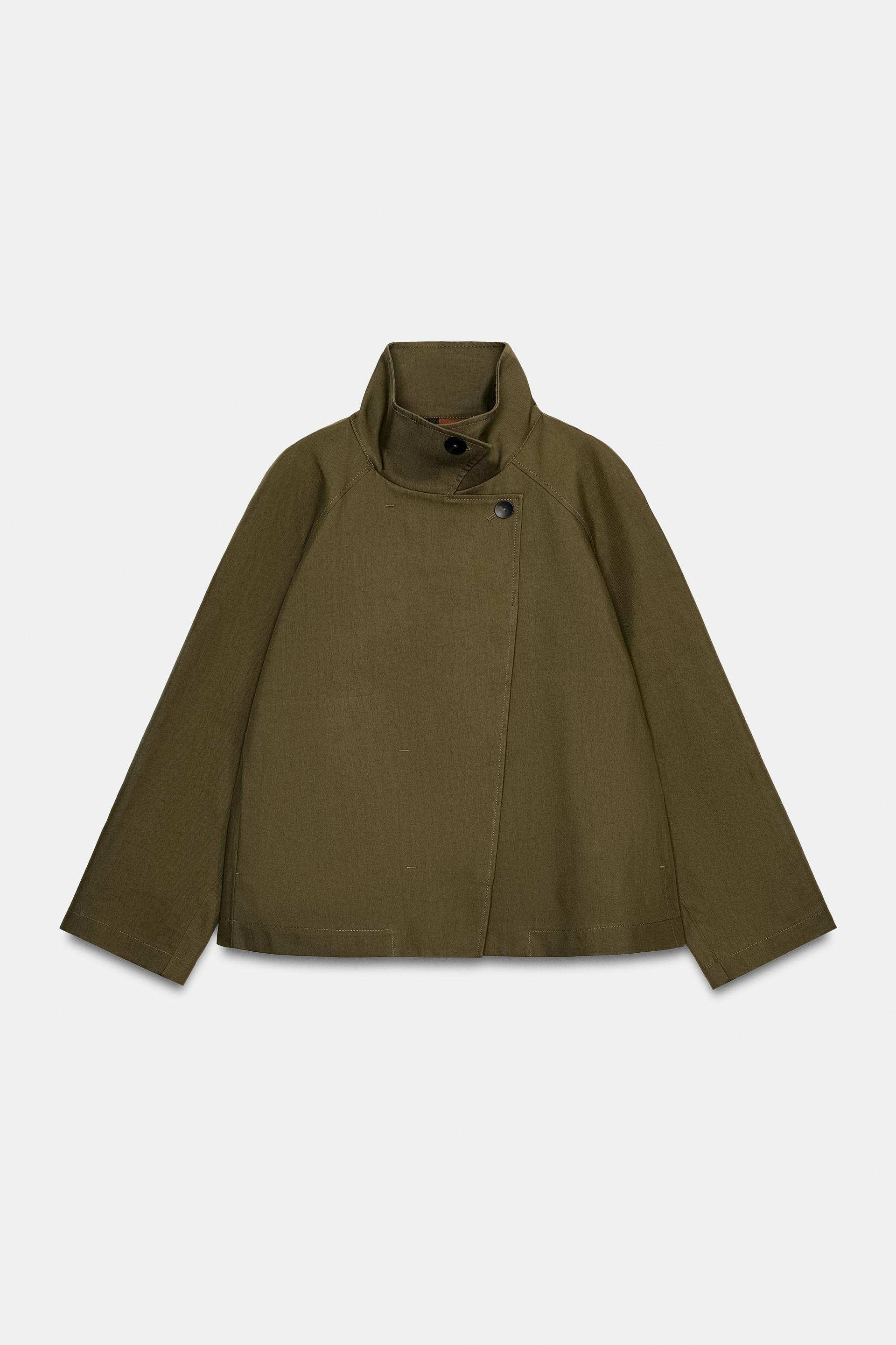 ZW COLLECTION SHORT HIGH-NECK TRENCH COAT by ZARA