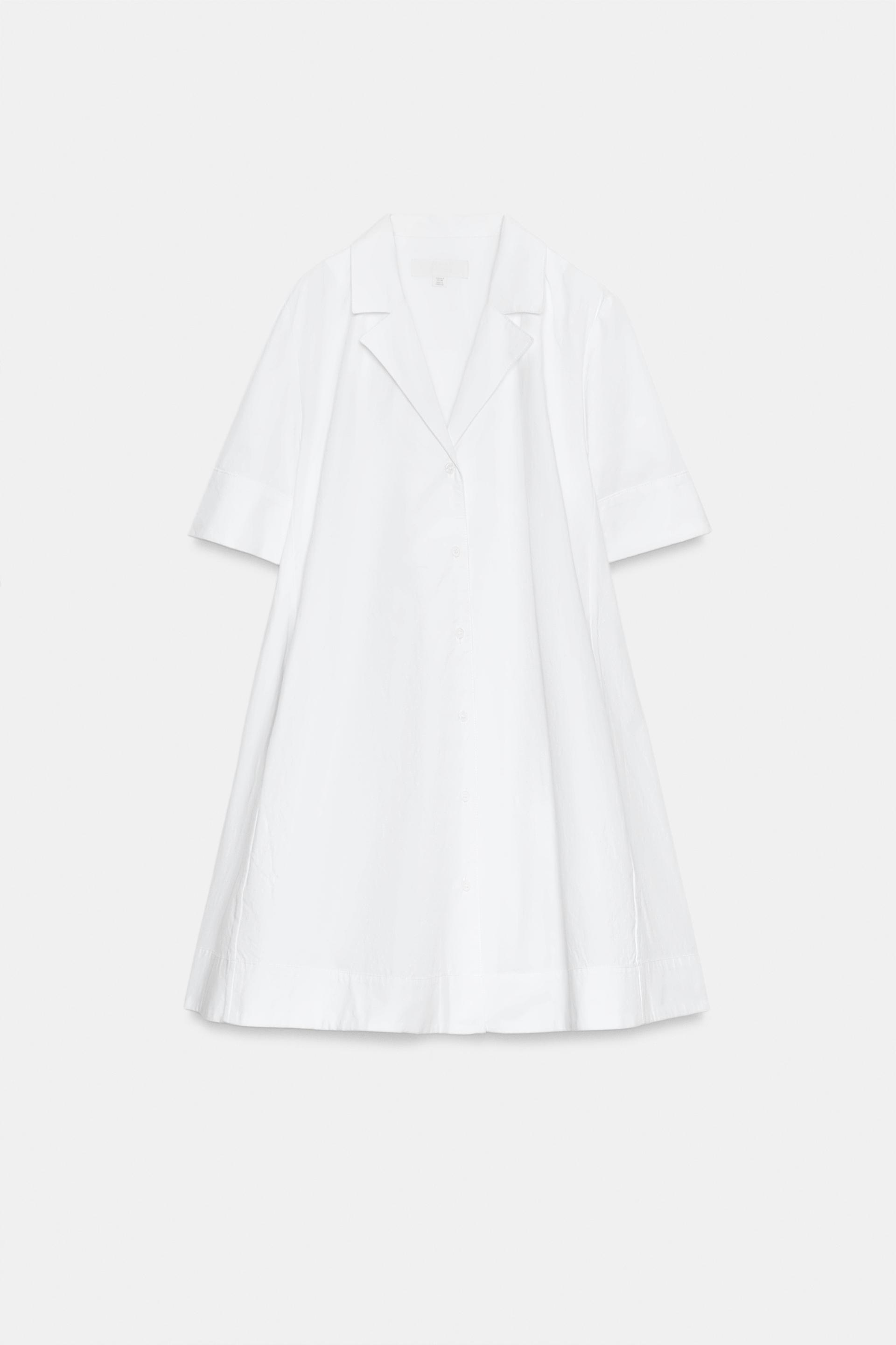 ZW COLLECTION SHORT SLEEVE SHIRT DRESS by ZARA