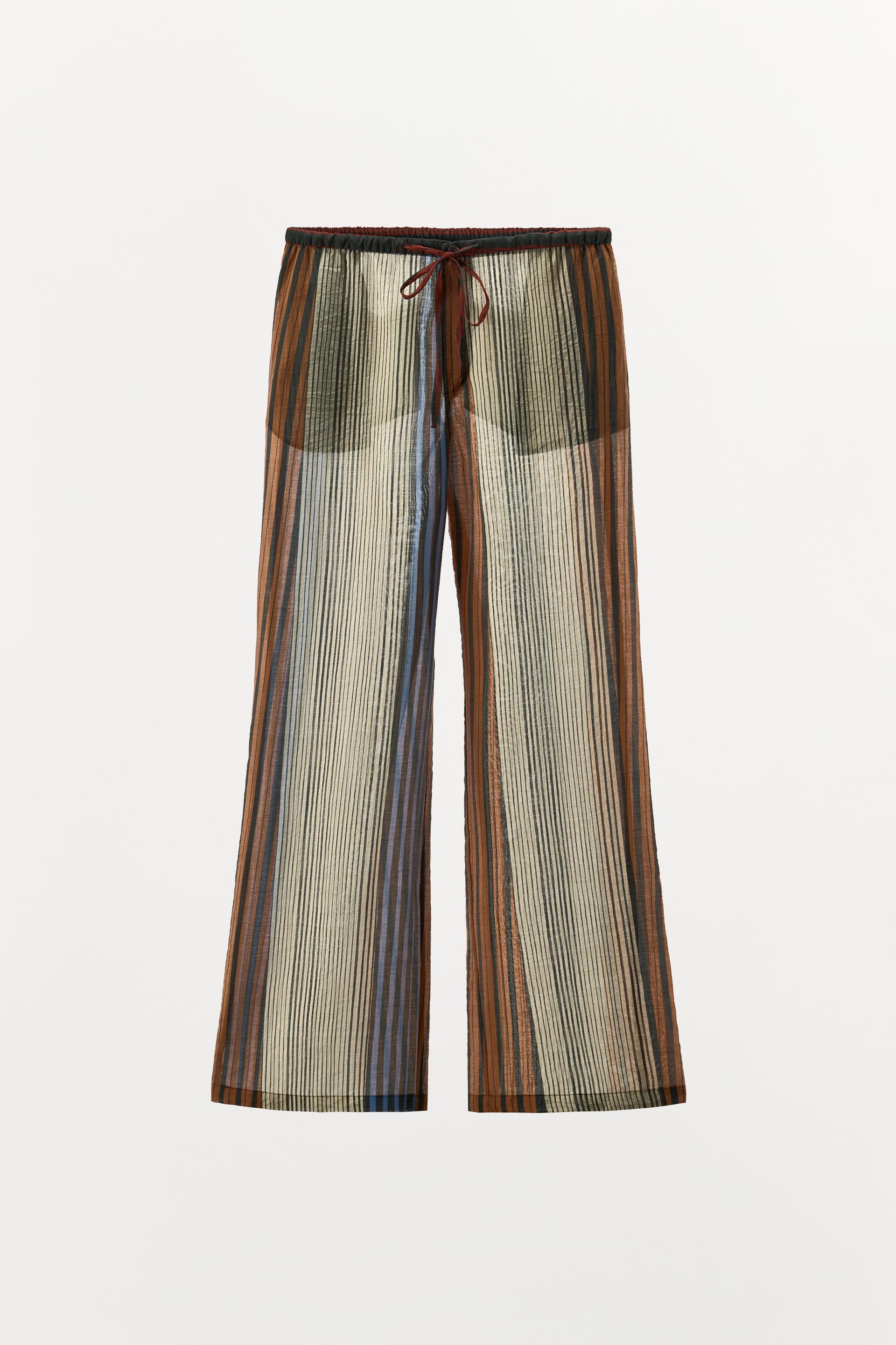 ZW COLLECTION STRIPED PAJAMA PANTS by ZARA