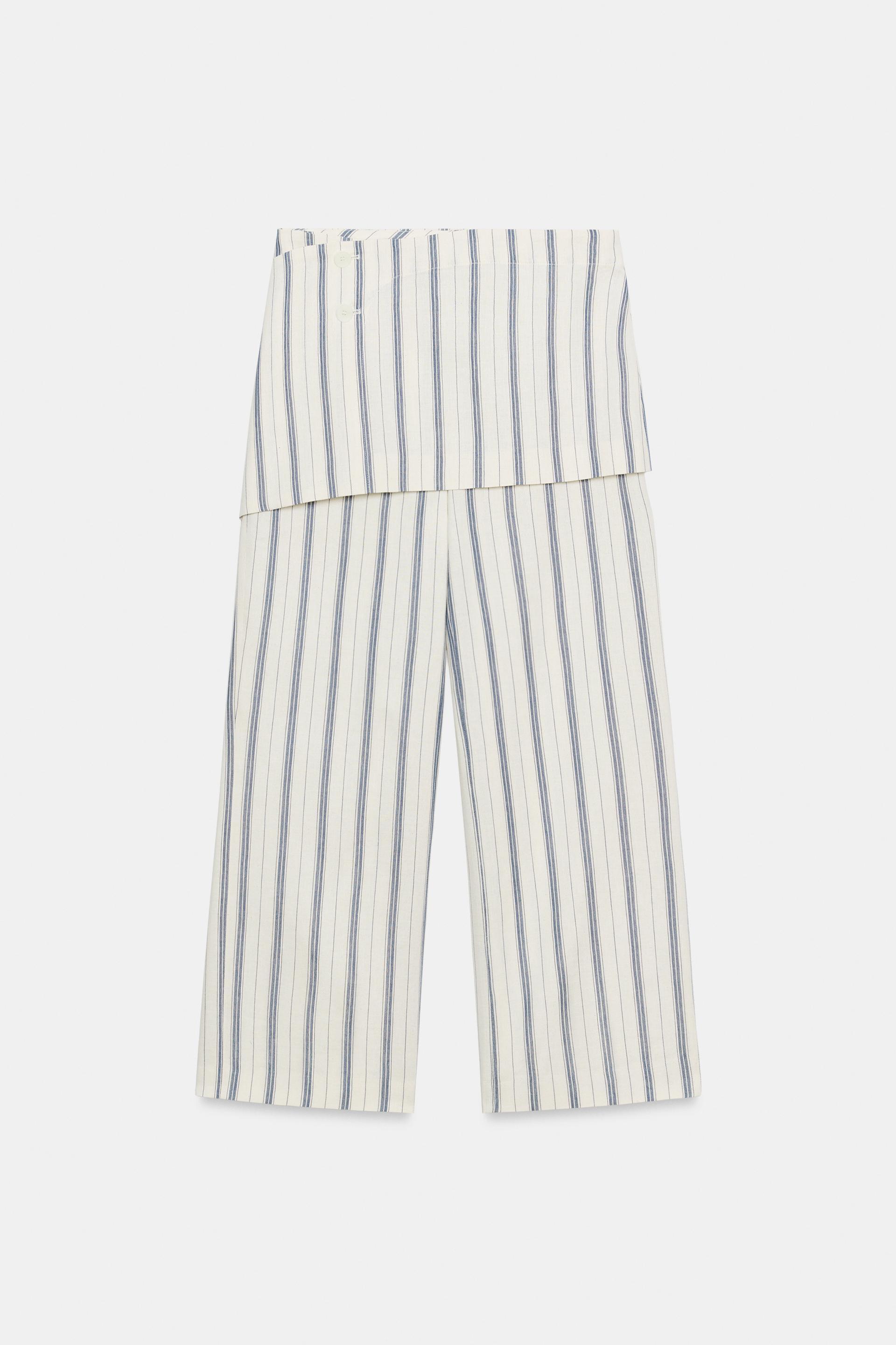 ZW COLLECTION STRIPED PAREO PANTS by ZARA