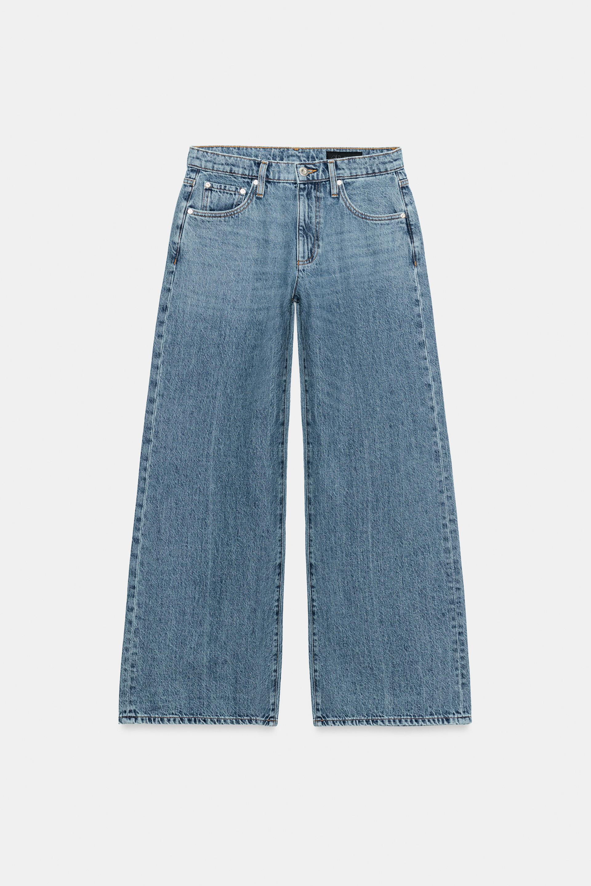 ZW COLLECTION WIDE LEG LOW RISE JEANS by ZARA