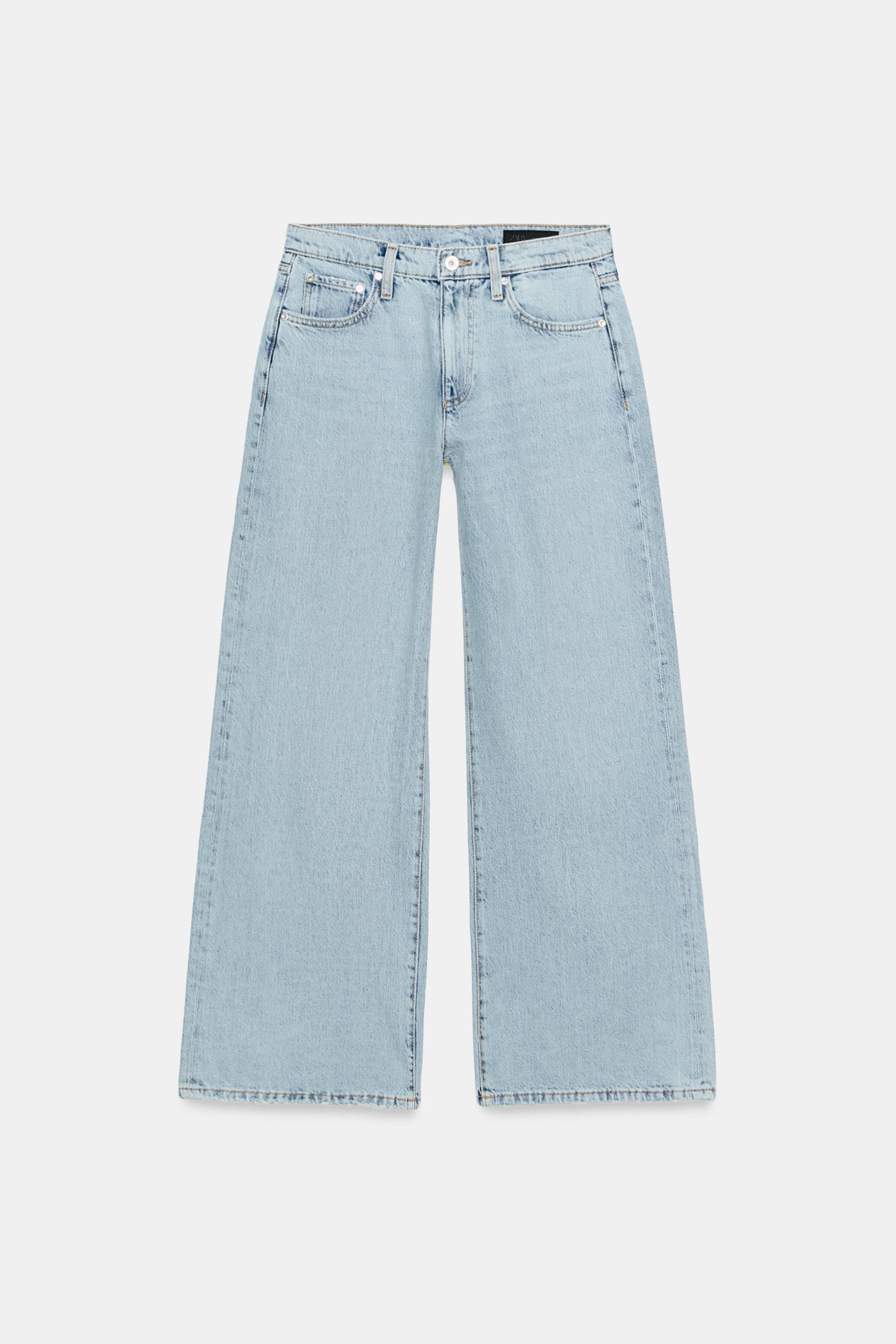 ZW COLLECTION WIDE LEG LOW RISE JEANS by ZARA