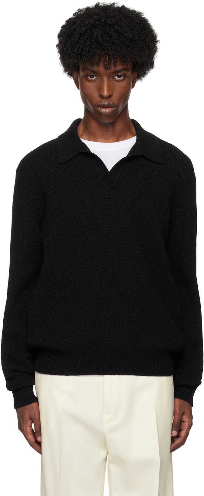 Black Oasi Cashmere Polo by ZEGNA