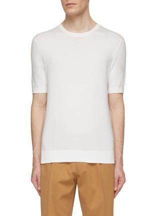 Cotton Knitted T-Shirt by ZEGNA