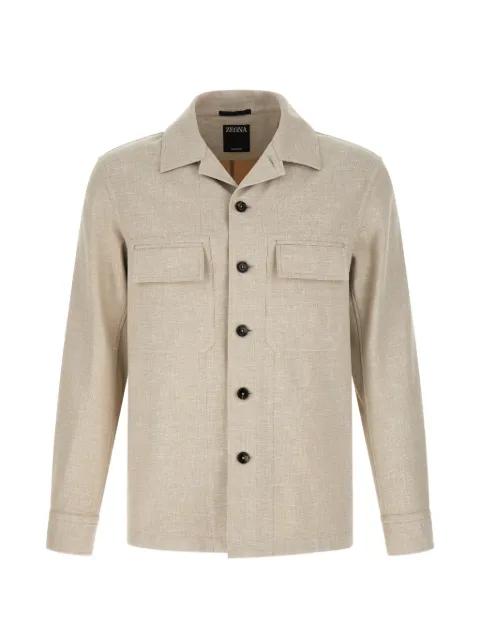 Crossover patch-detail overshirt by ZEGNA