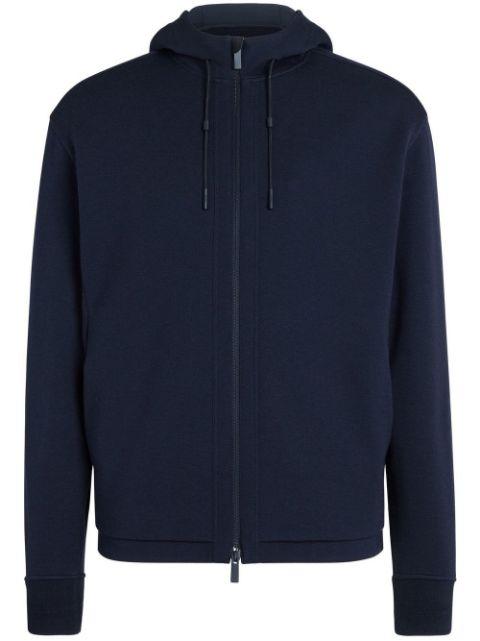 High Performance wool-cotton hoodie by ZEGNA