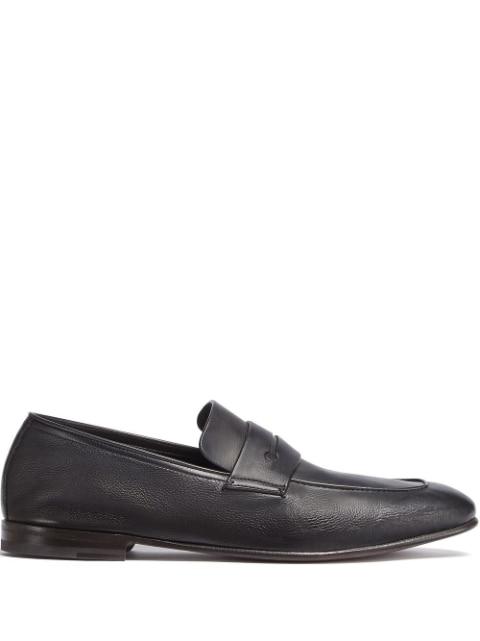 L'Asola leather loafers by ZEGNA