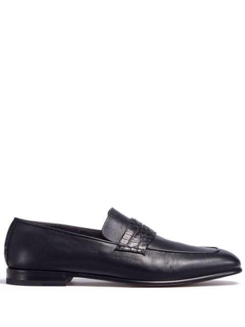 L'Asola leather loafers by ZEGNA