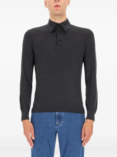 Long Sleeve Polo Shirt by ZEGNA