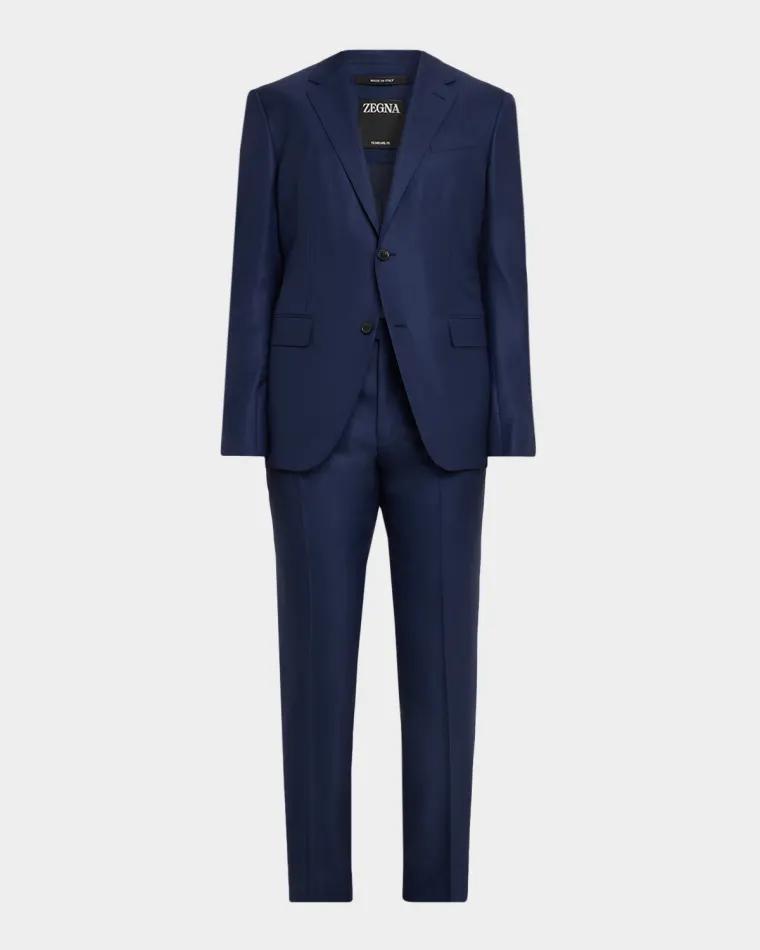 Men's 15milmil15 Wool Tonal Check Two-Piece Suit by ZEGNA