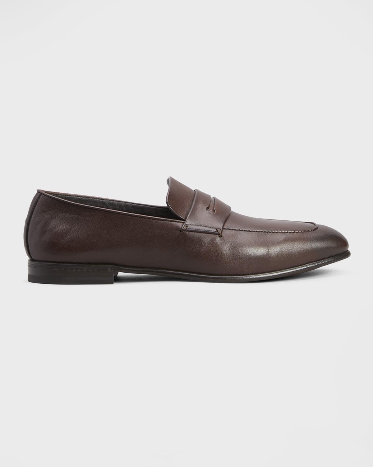 Men's Lasola Leather Penny Loafers by ZEGNA
