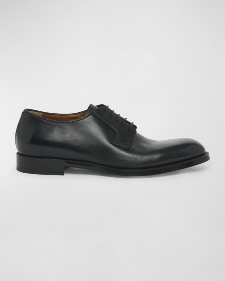 Men's Leather Lace-Up Derby Loafers by ZEGNA