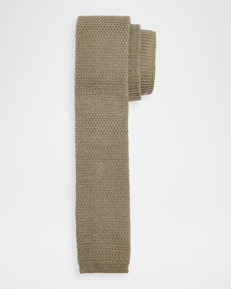 Men's Linen Knitted Tie by ZEGNA