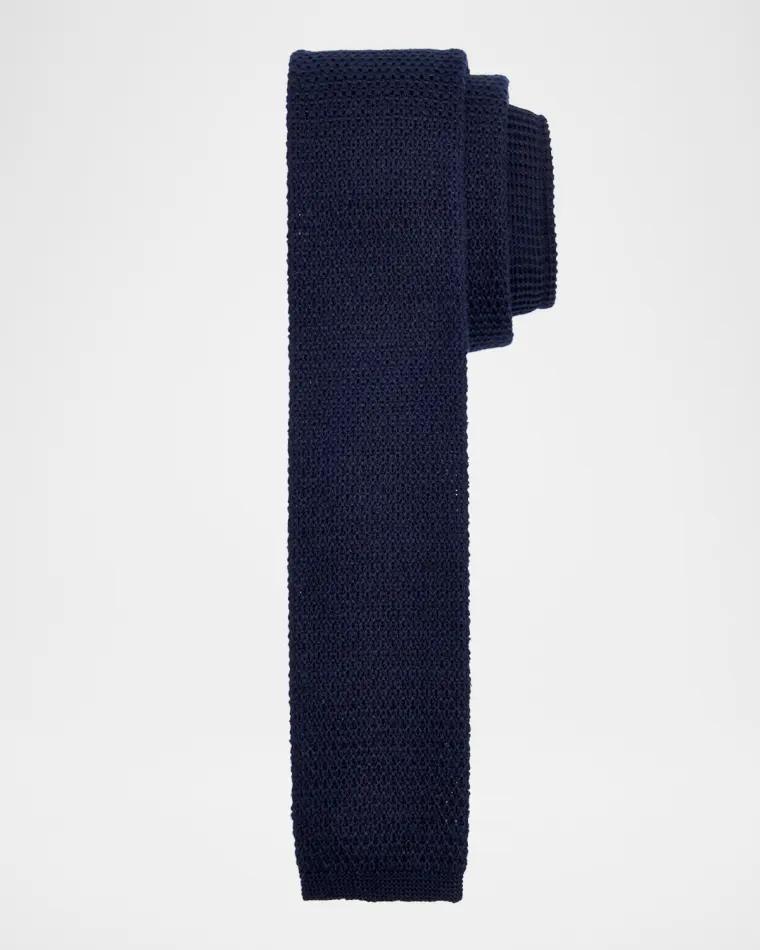Men's Linen Knitted Tie by ZEGNA