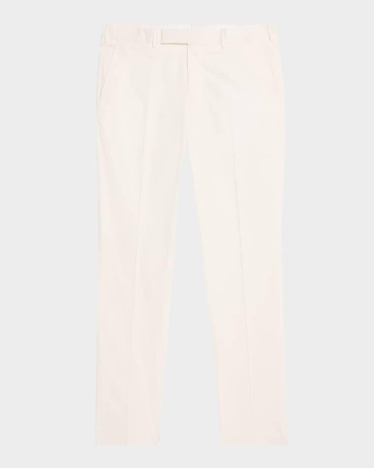 Men's Premium Cotton Straight-Leg Trousers by ZEGNA