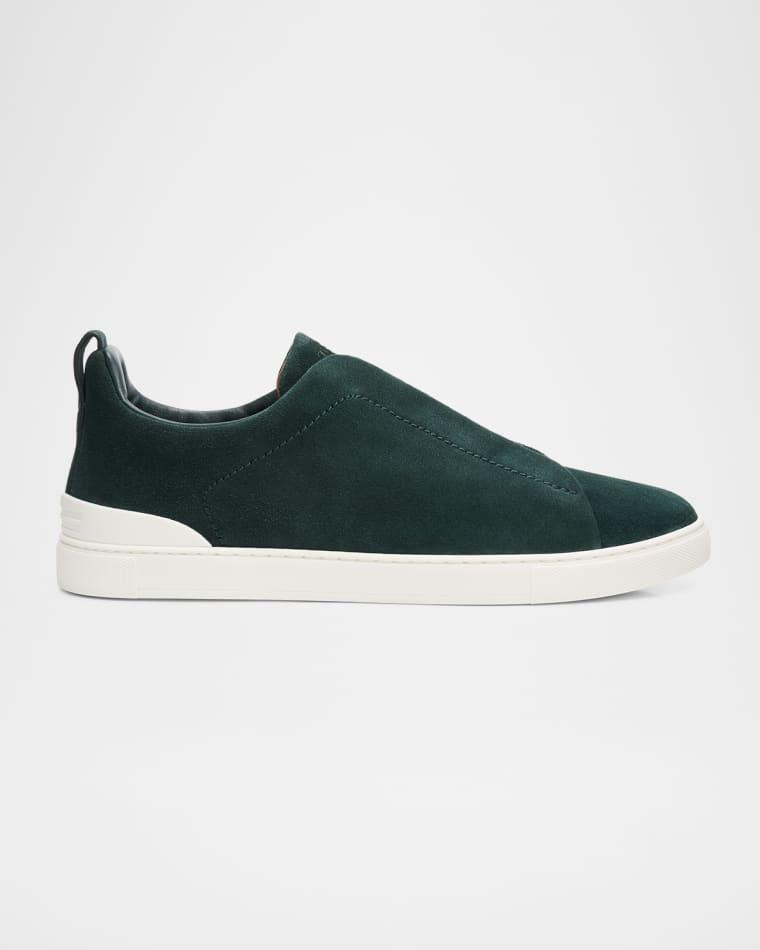 Men's Suede Triple Stitch Slip-On Sneakers by ZEGNA