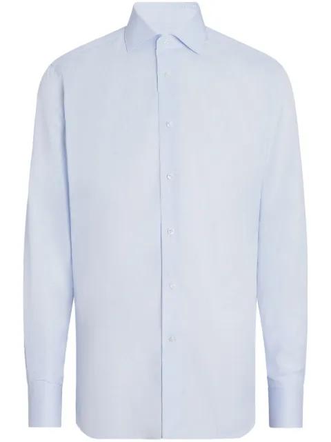 Micro-checked 300 cotton shirt by ZEGNA