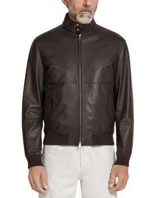 Nappa Leather Bomber Jacket by ZEGNA