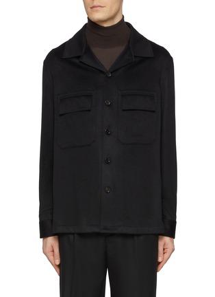 Oasi Flap Pocket Cashmere Shirt Jacket by ZEGNA