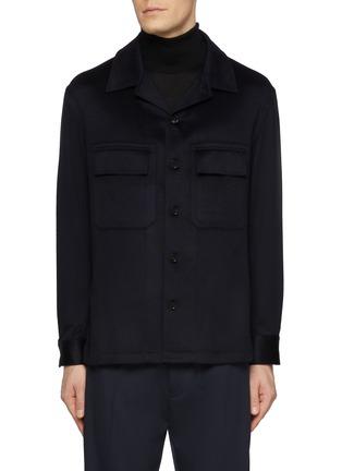 Oasi Flap Pocket Cashmere Shirt Jacket by ZEGNA